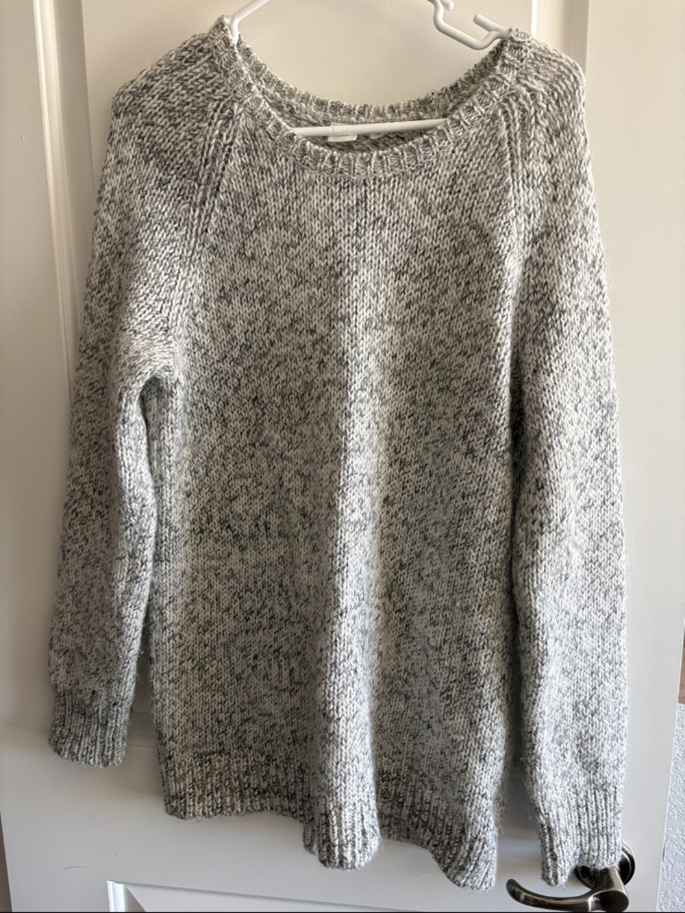 GAP Gray Marled Crewneck Sweater